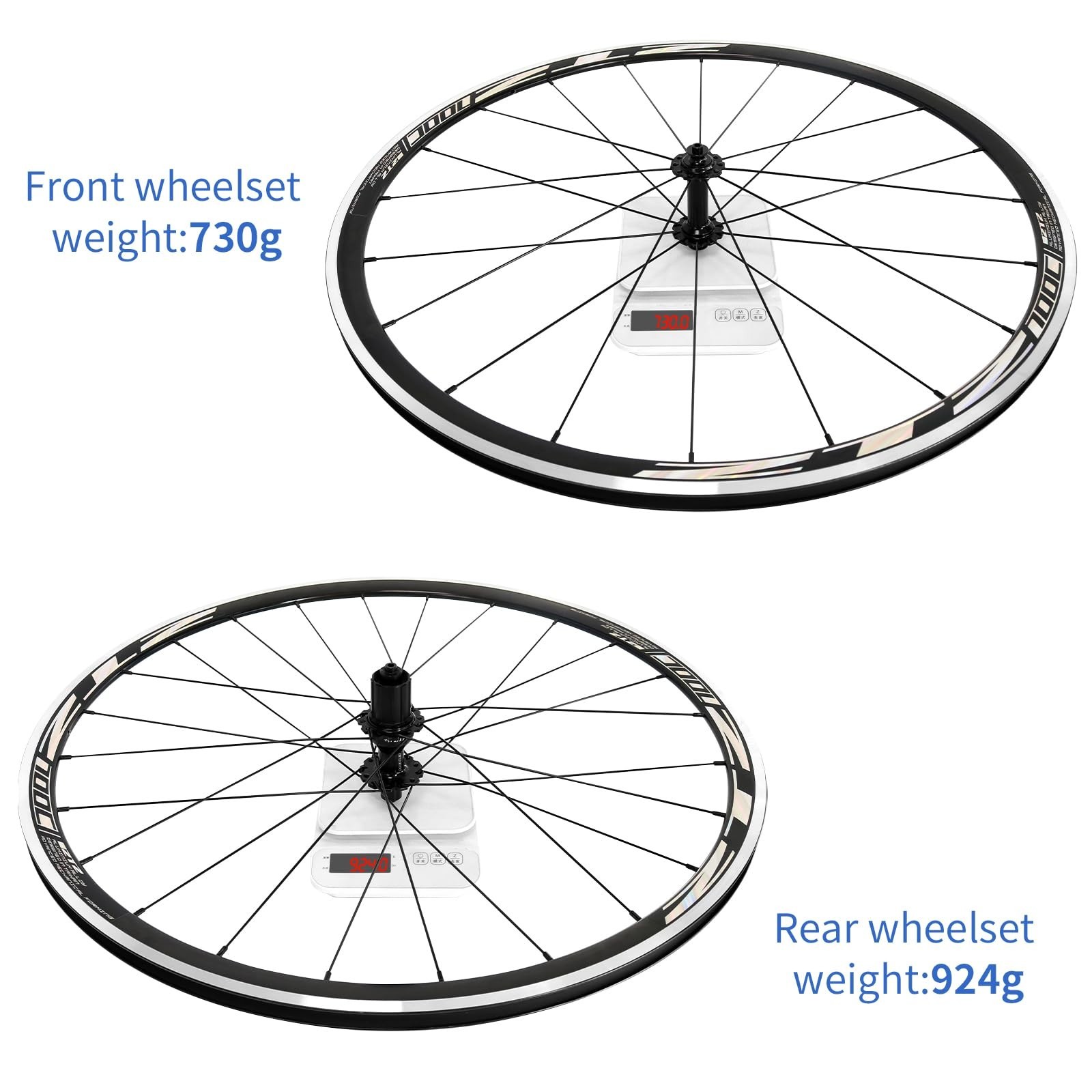 ZTZ 700C Road Bike Wheelset, Ultralight Aluminum Alloy 30mm Road Bike Wheel, …