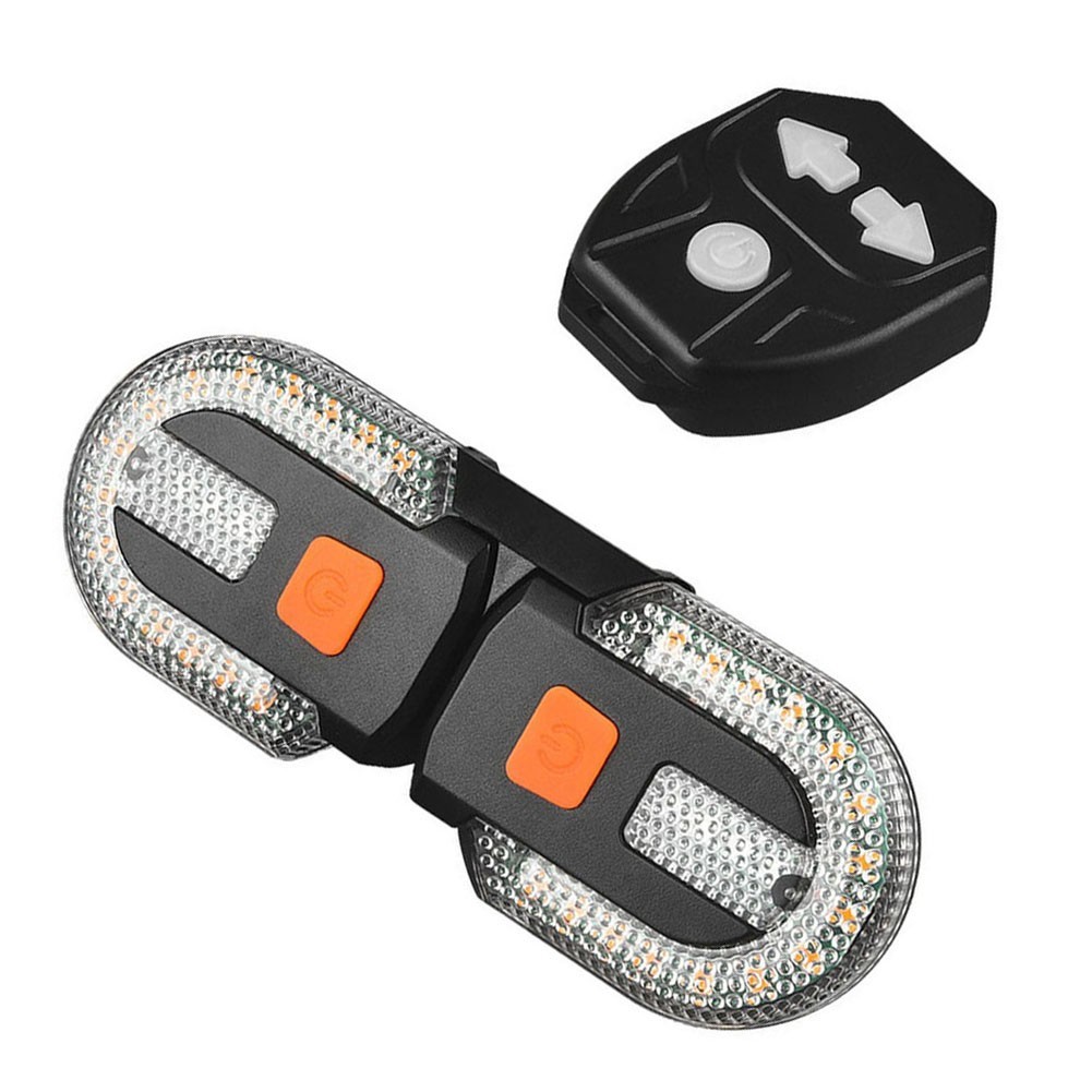 Wireless Remote Turn Signal Tail Light for Bicycles USB Rechargeable Design