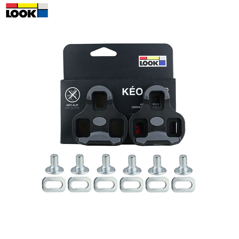LOOK KEO Anti-Slip Road Bike Pedal Cleats Grip Black 0˚ Grey 4.5˚ Red 9˚ Float