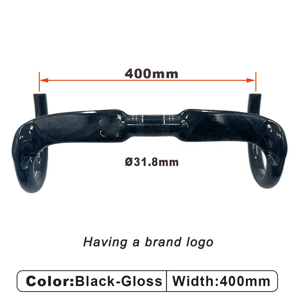 Road Bike Carbon Fiber Handlebar 31.8mm*400/420/440mm Bicycle Accessories