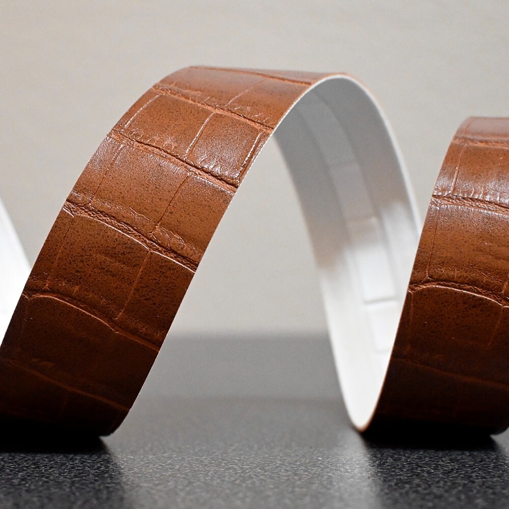 Road Bike Bar Tape Crocodile Alligator skin Flux Leather Drop Handlebar Brown