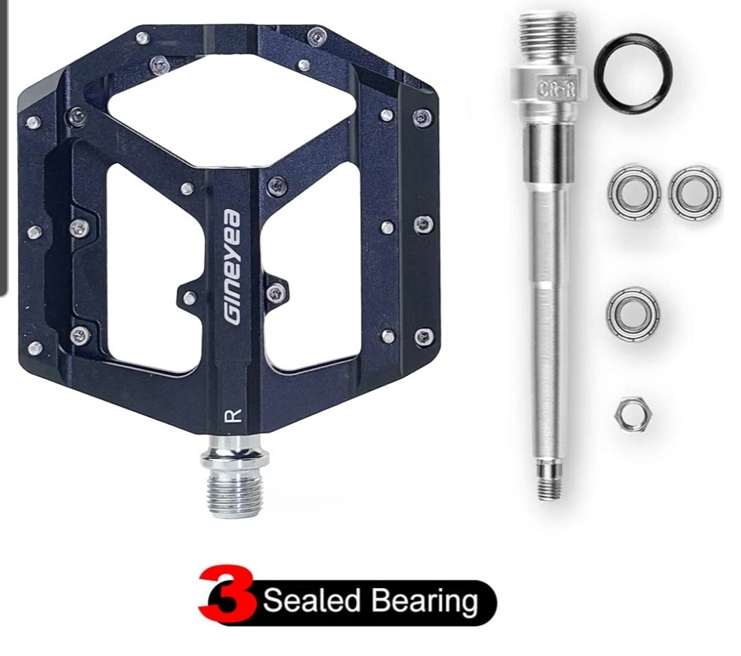 Mountain Bike Pedals, Aluminum Alloy, 9/16″ Sealed Bearing for MTB BMX Road
