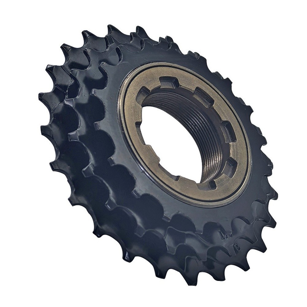 3-Speed Bike Freewheel Black 18T 21T 24T 9.85×9.85×1.55cm for Spin Hub