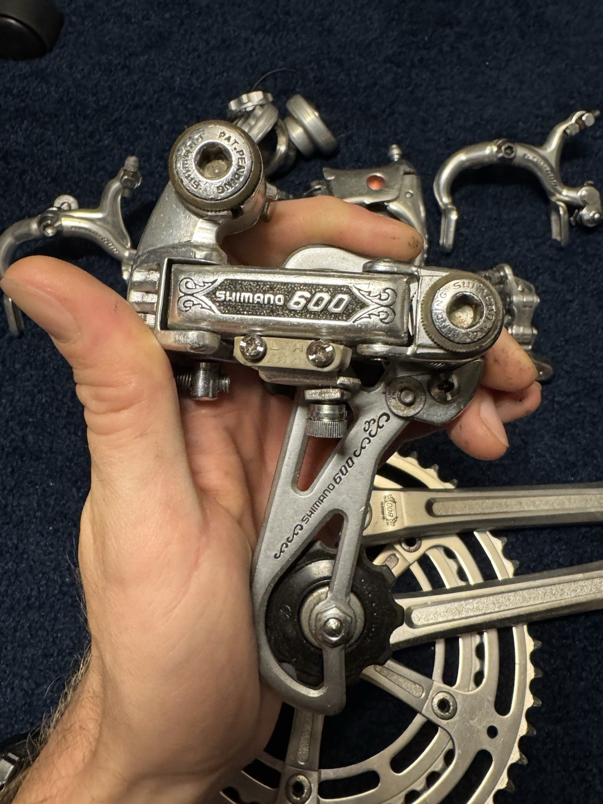 Shimano 600 Arabesque Groupset Crankset, Derailleurs, Shifters, Brakes, Headset