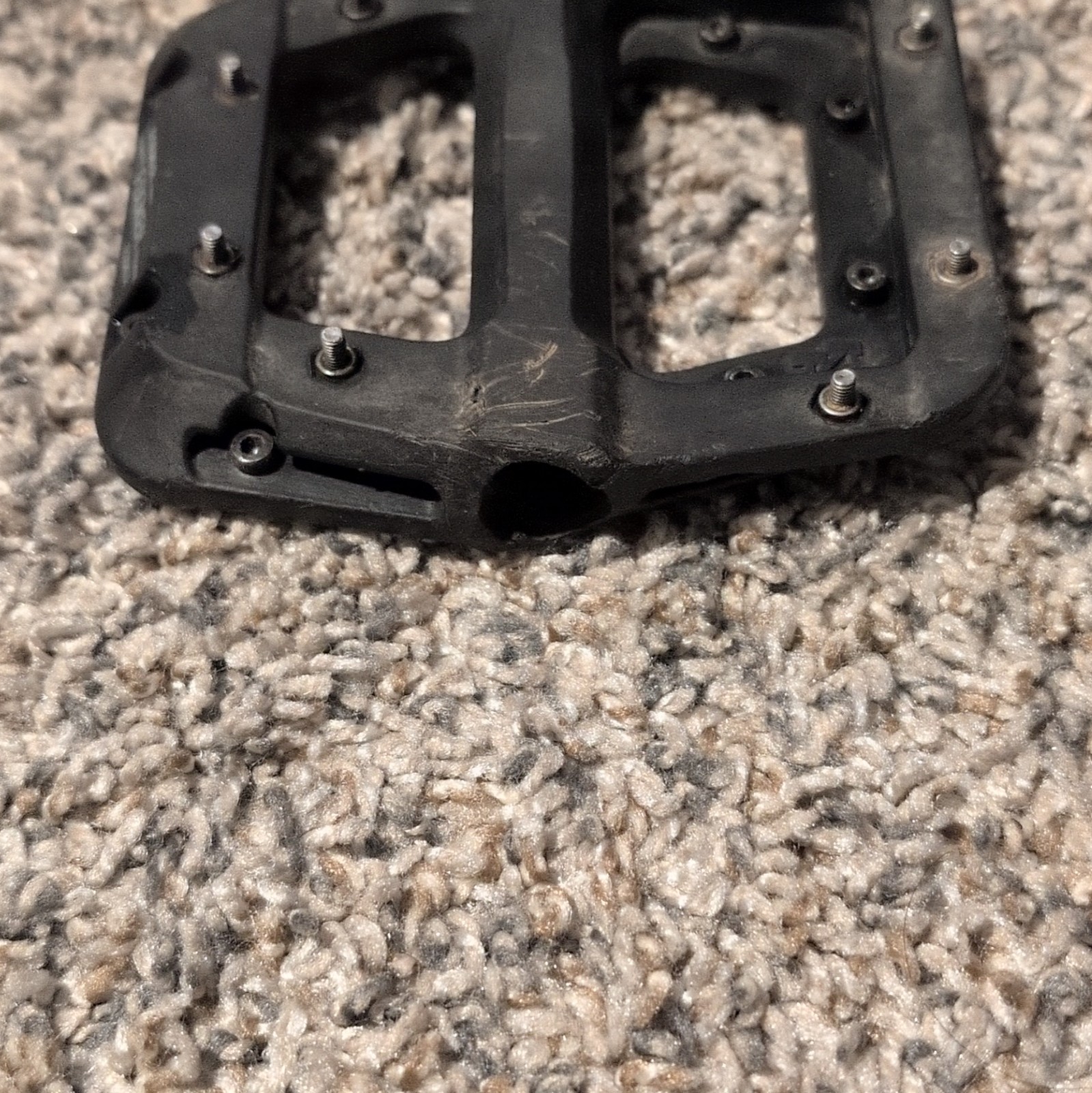 FOOKER Black Composite Flat/Platform Bike Pedals Pair 9/16 in Axle