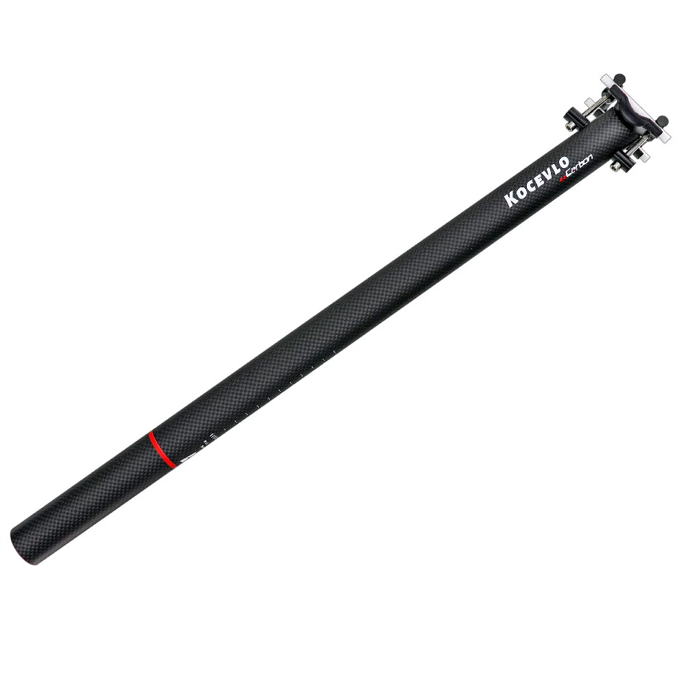 Folding Bike Seatpost 33.9*580mm Carbon Fibre Bicycle Seatpost Glossy Matt