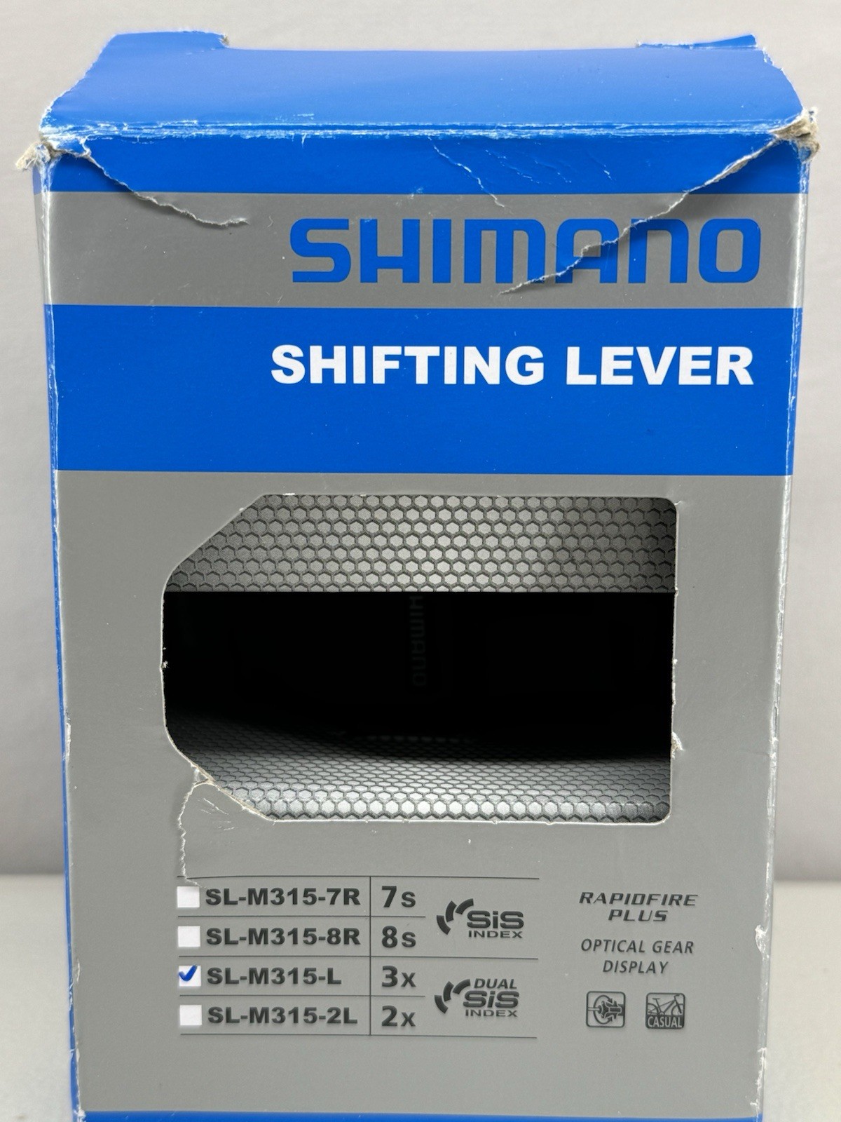 Shimano Altus SL-M315-L 3-Speed Left Rapidfire Plus Shifter 192790447506