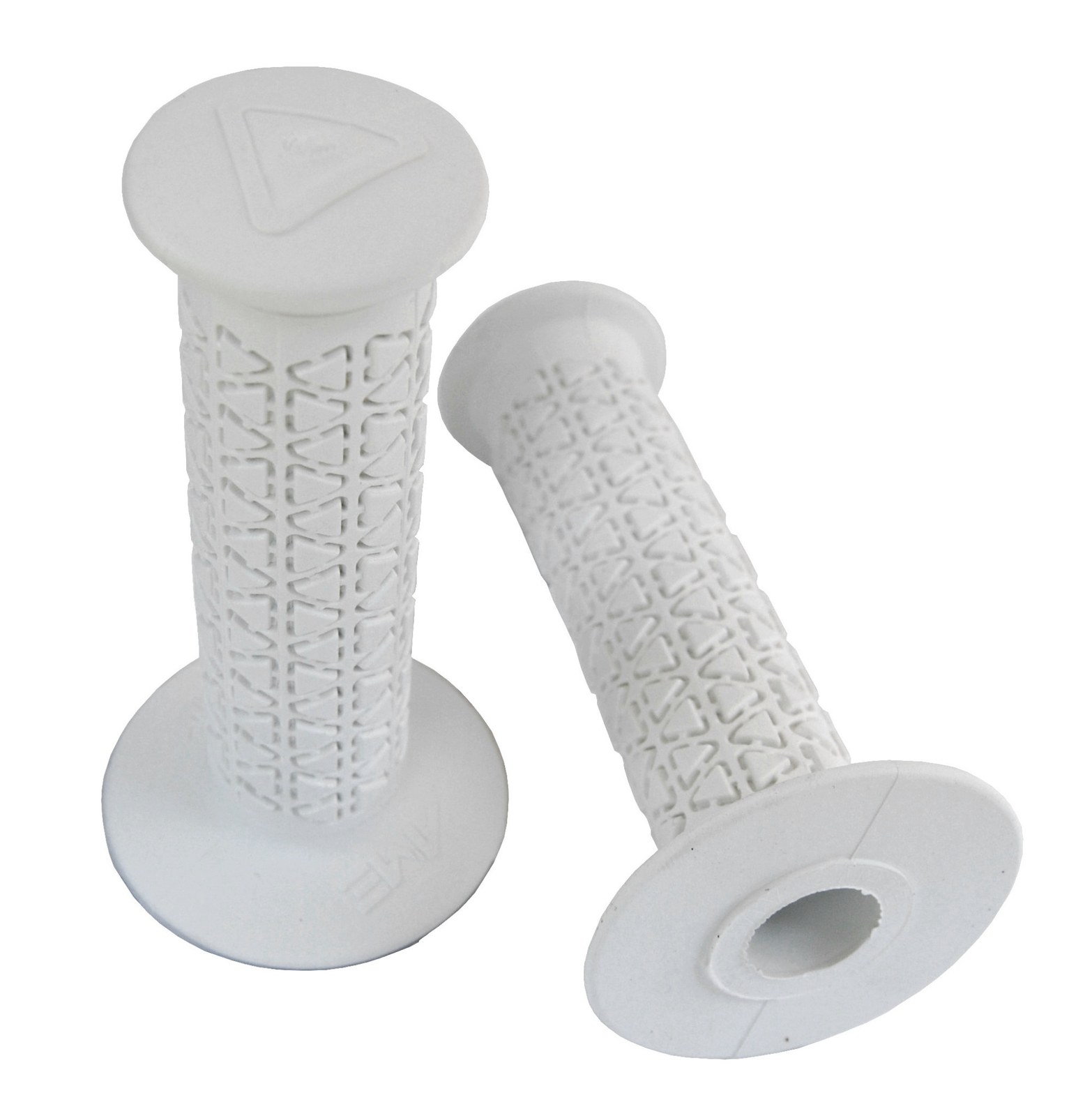 AME old school BMX bicycle grips – ROUNDS – WHITE