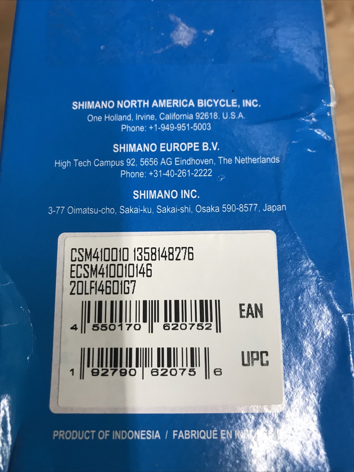 Shimano Deore CS-M4100-10 Cassette – 10-Speed, 11-46t, Silver