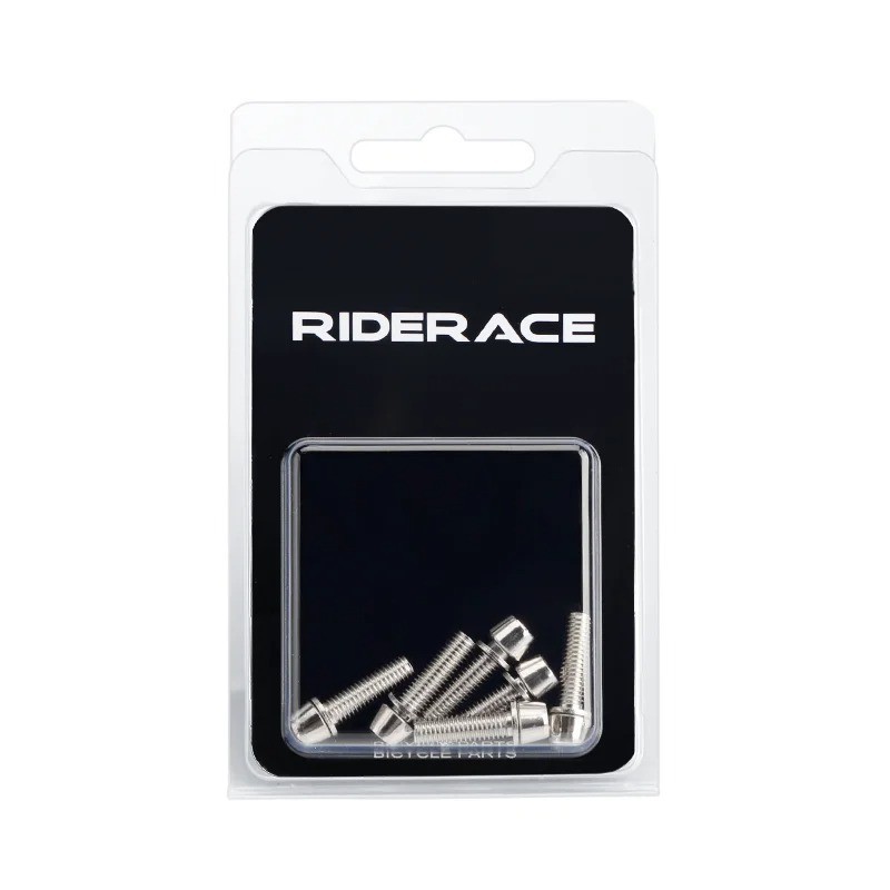 6pcs Bike Handlebar Bolts M5x18 Titanium Plated Stem Screw MTB Set