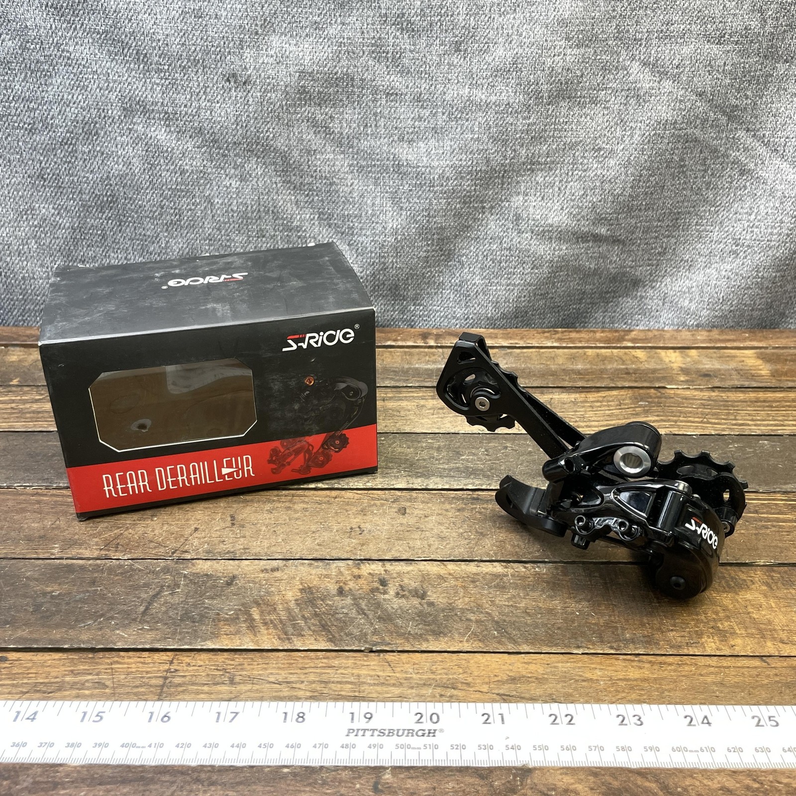 S-Ride RD-M600C Rear Derailleur 12 Speed Long Cage MTB Black Hanger 330g 12s