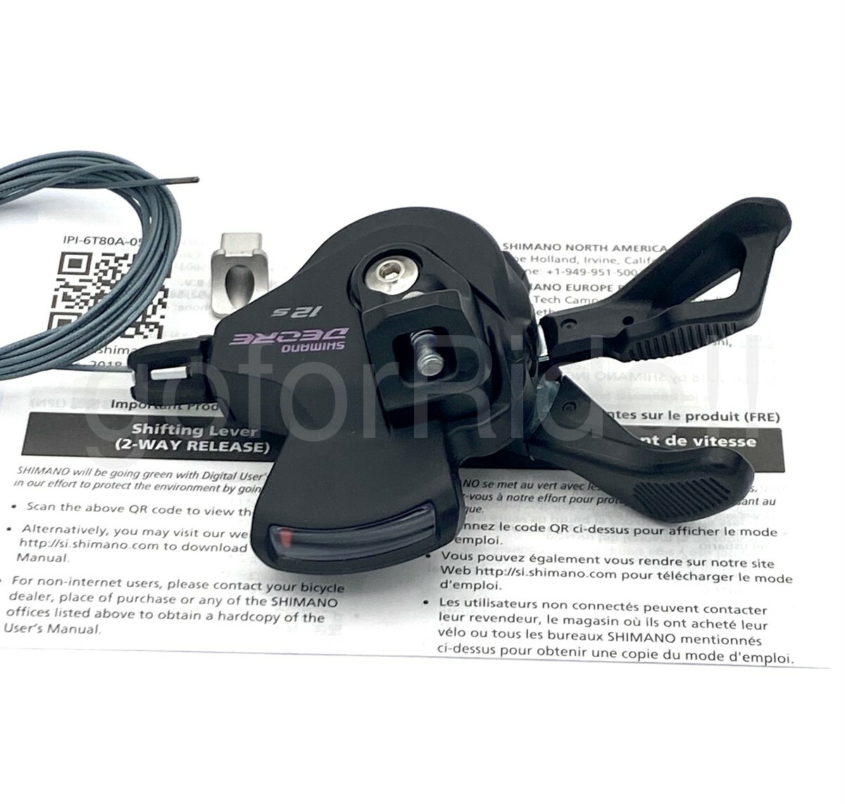 Shimano Deore Shifter SL-M6100-IR Right 12S+I-Spec EV w/Optical Gear Display