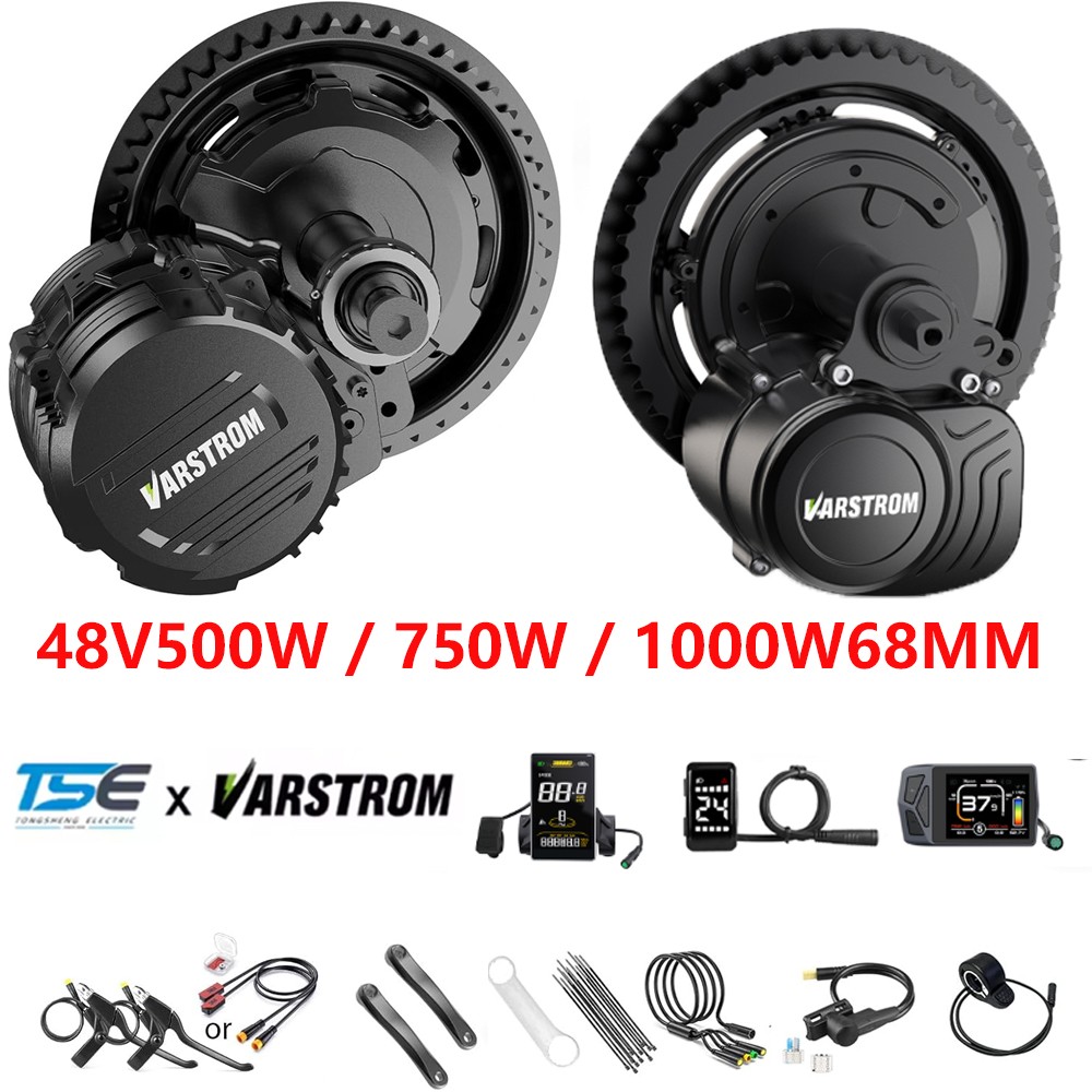 36V 250W 48V 1000W 500W 750W Mid Drive Motor Torque Sensor EBike Conversion Kit