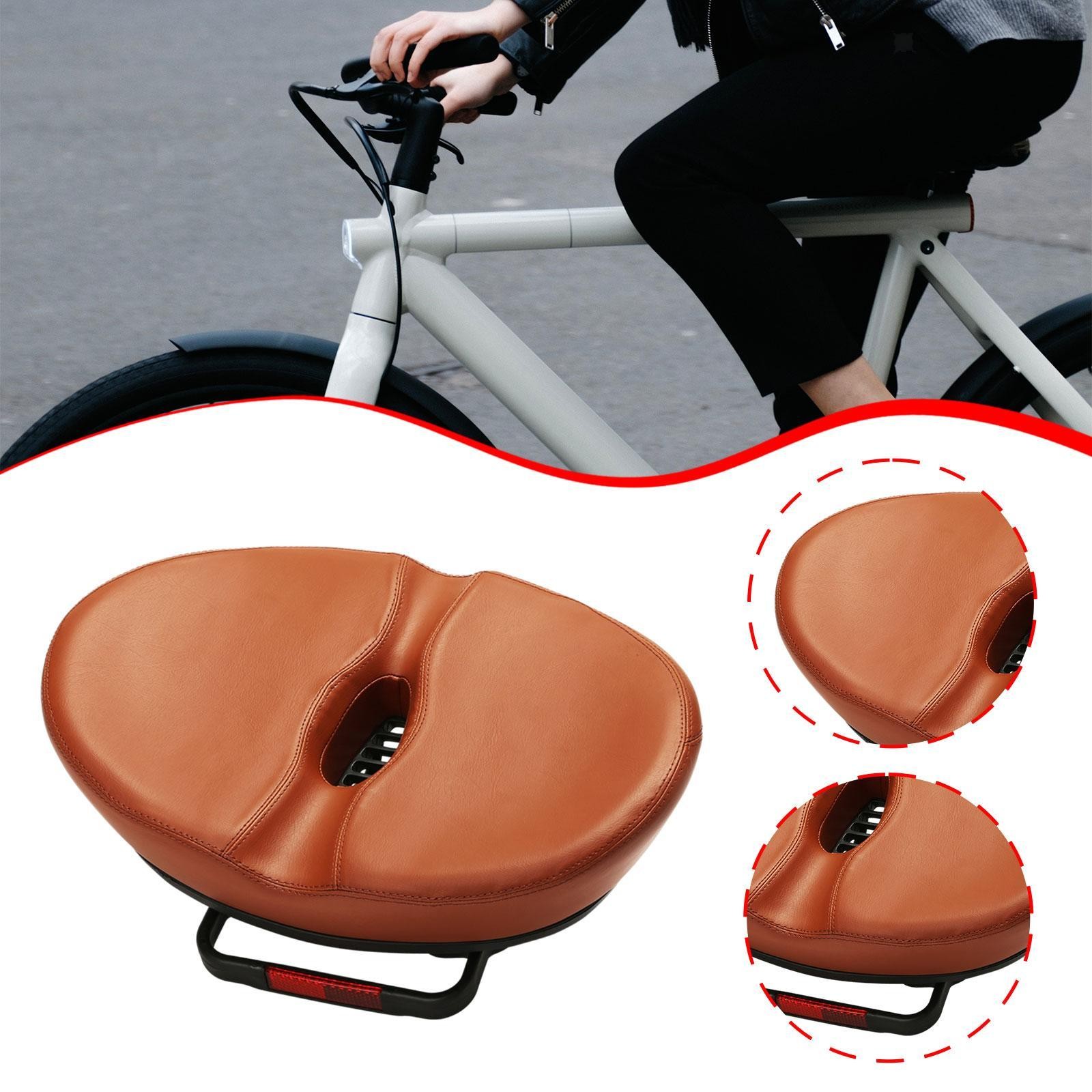 Bike Seat Cushion Noseless Wide Replacement Cycling Pad Seat Waterproof