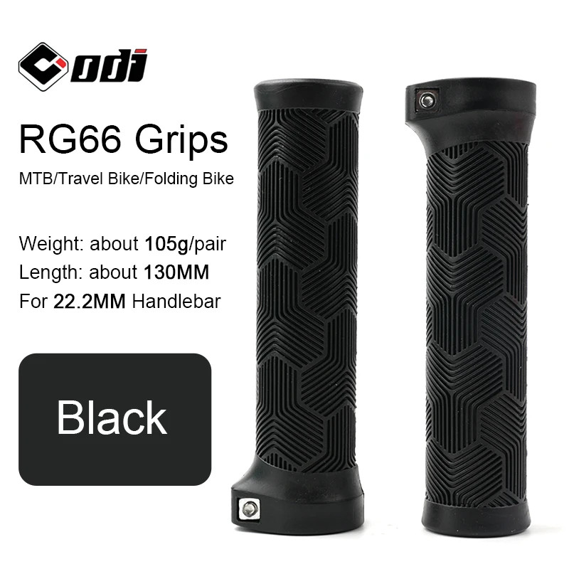MTB Lock On Bike Grips 22.2MM Rubber Wing Shape Anti Slip Folding Handlebar