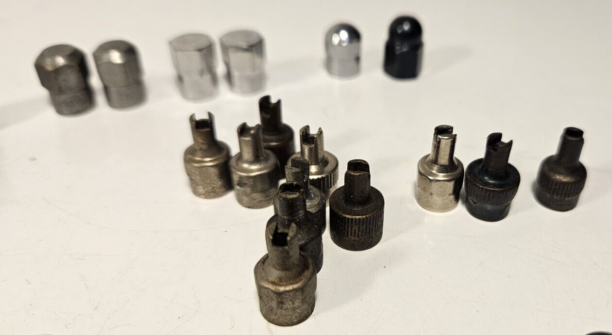 Bicycle Tube Valve Caps Plastic & Metal Miscellaneous