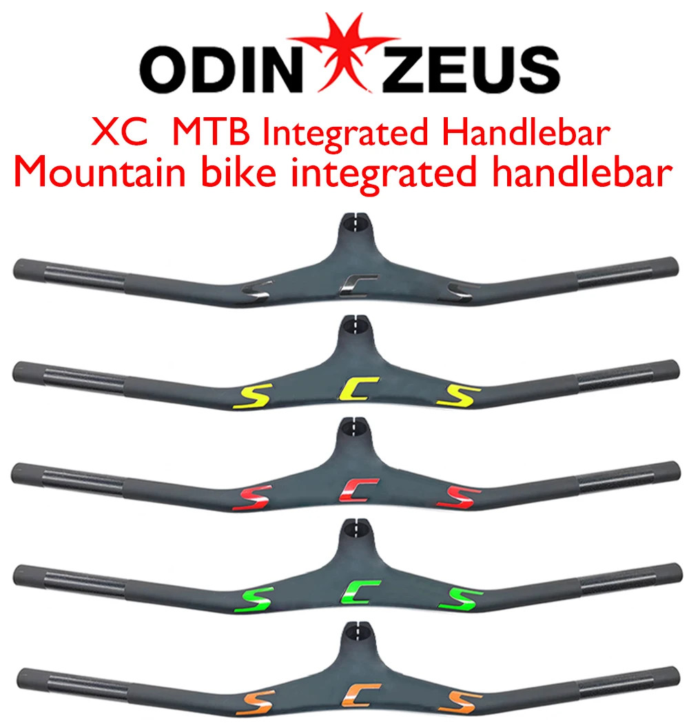 Carbon Fiber MTB Integrated Handlebars -17° 28.6mm 740mm Cycling Accessories