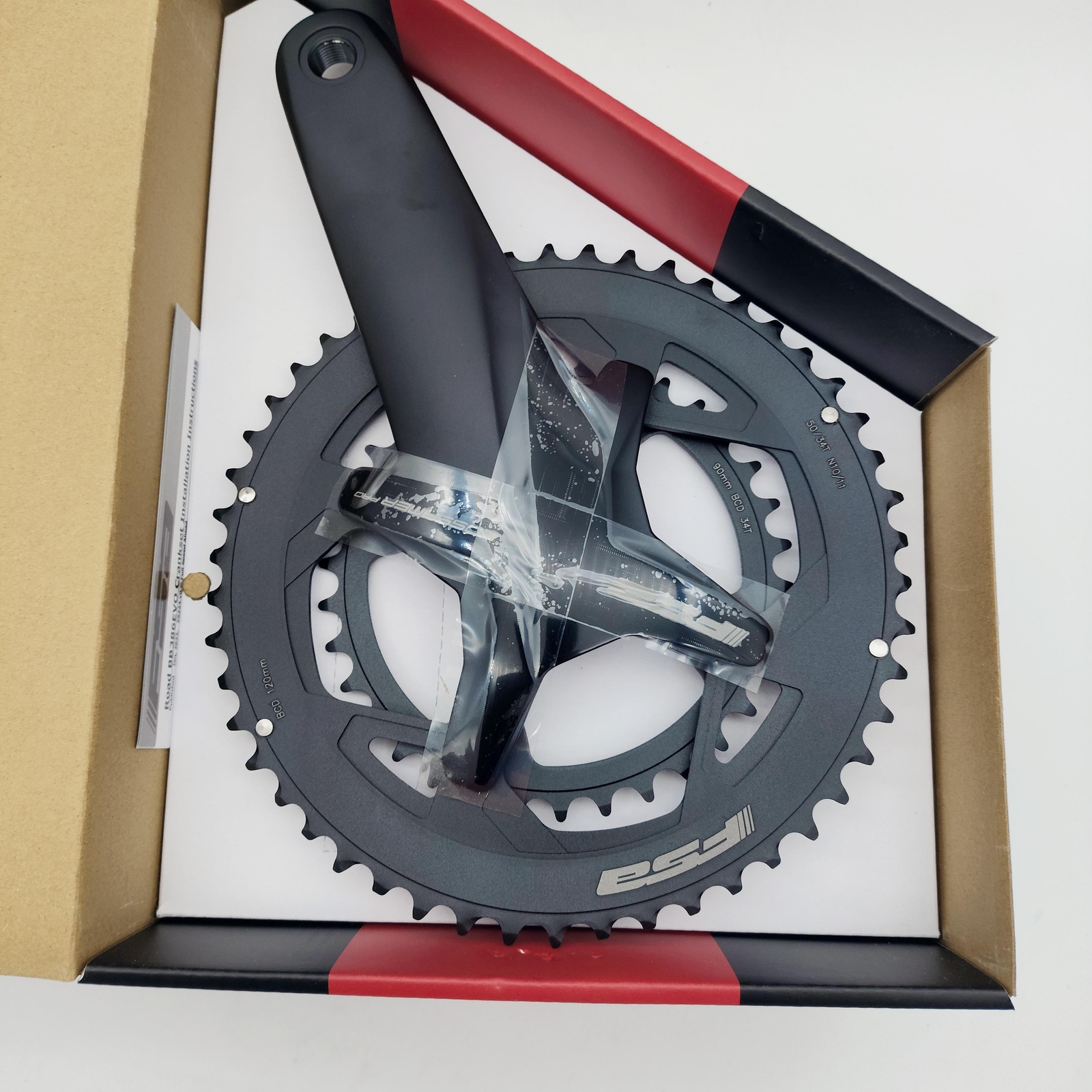 FSA Gossamer Pro 2x 50/34T 160mm BB386EVO Crankset Black