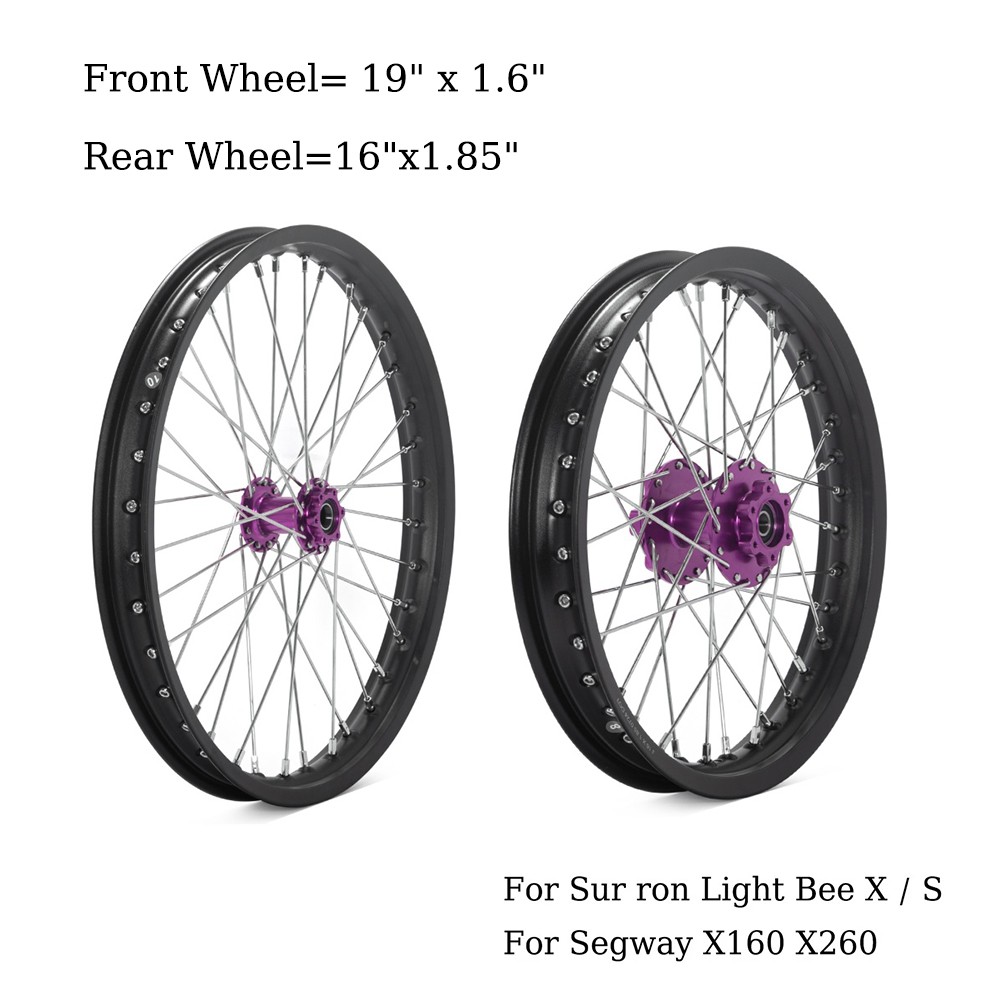 19×1.6 16×1.85 Front Rear Spoke Wheels Rim Hubs For Sur Ron Light Bee X LBX