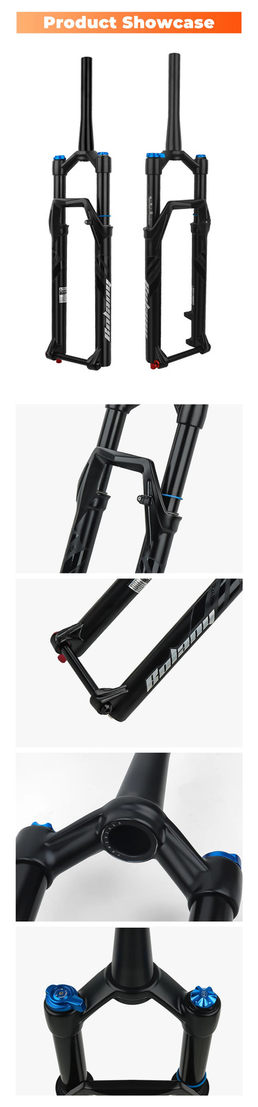 MTB Suspension Air Oil Fork BOOST Thru Axle Front Fork 120mm Travel 27.5/29inch