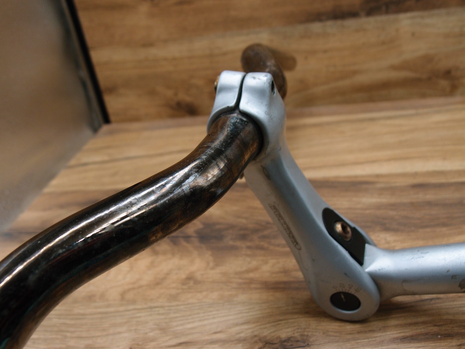 1998 steel riser handlebar Schauff + adjustable quill stem Tattoo Kalloy 25.4 mm