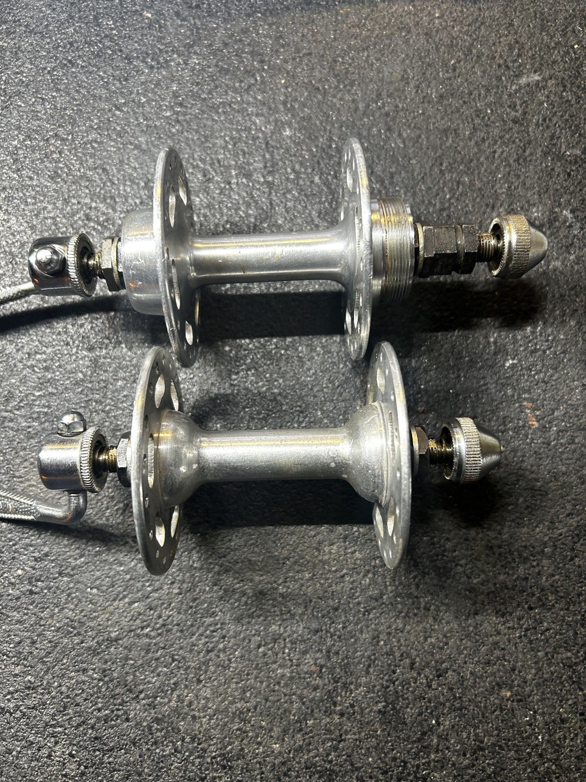 Normandy High Flange Hub Set 36 Hole, 96/120mm OLD, French Threaded