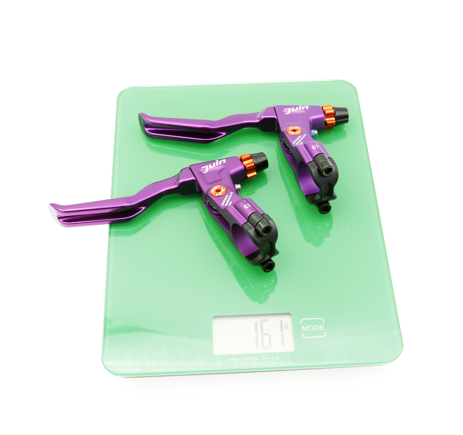 Juin Tech C1 eBike City Folding Biking Cable-Actuated Brake Lever Set Purple