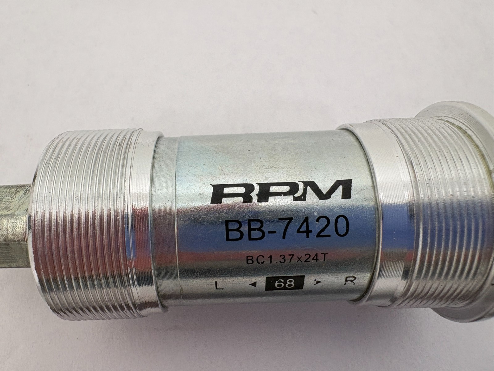 (1) USED RPM Bottom Bracket BB-7420 – 68 BC1.37x24T 68 – READ! (dd)