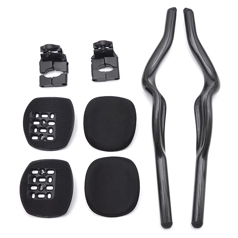Road Bike Triathlon Time Trial Aero Handlebar Carbon Bicycle Rest TT Handlebar