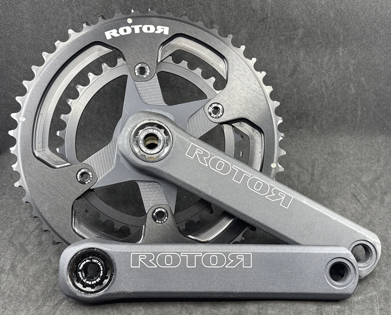 NEW Rotor NS24 Road Crankset 10-11 Speed 24mm Spindle 50-34T 172.5mm MSRP $289!