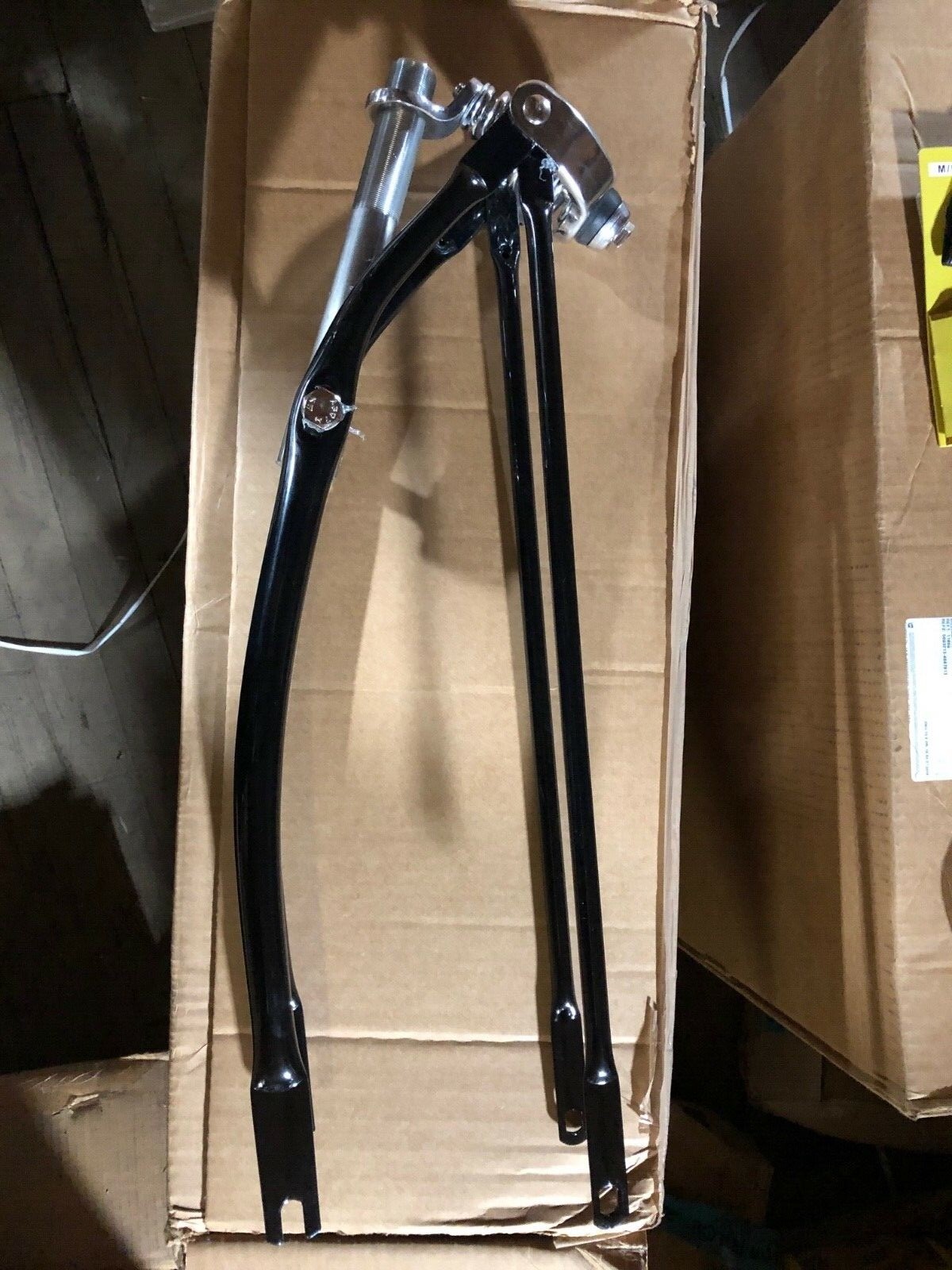 Springer Fork BICYCLE Schwinn BLACK & CHROME EXCELLENT bike fork for 26″ bikes