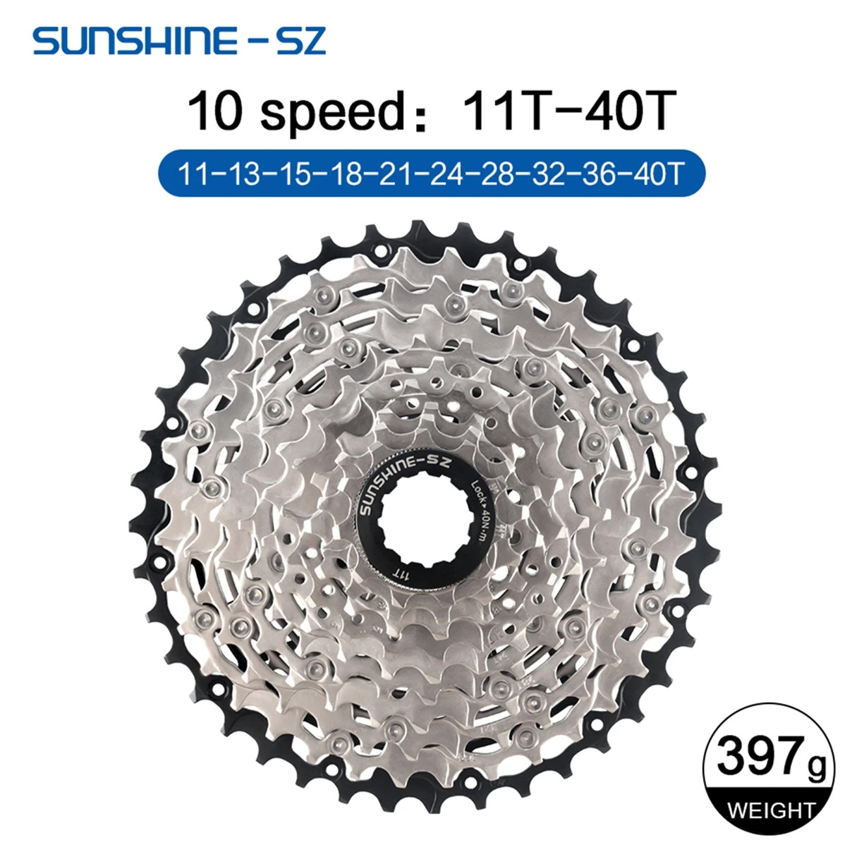 SUNSHINE MTB Cassette 8 9 10 11 12 Speed Mountain Bicycle Freewheel Extra Light