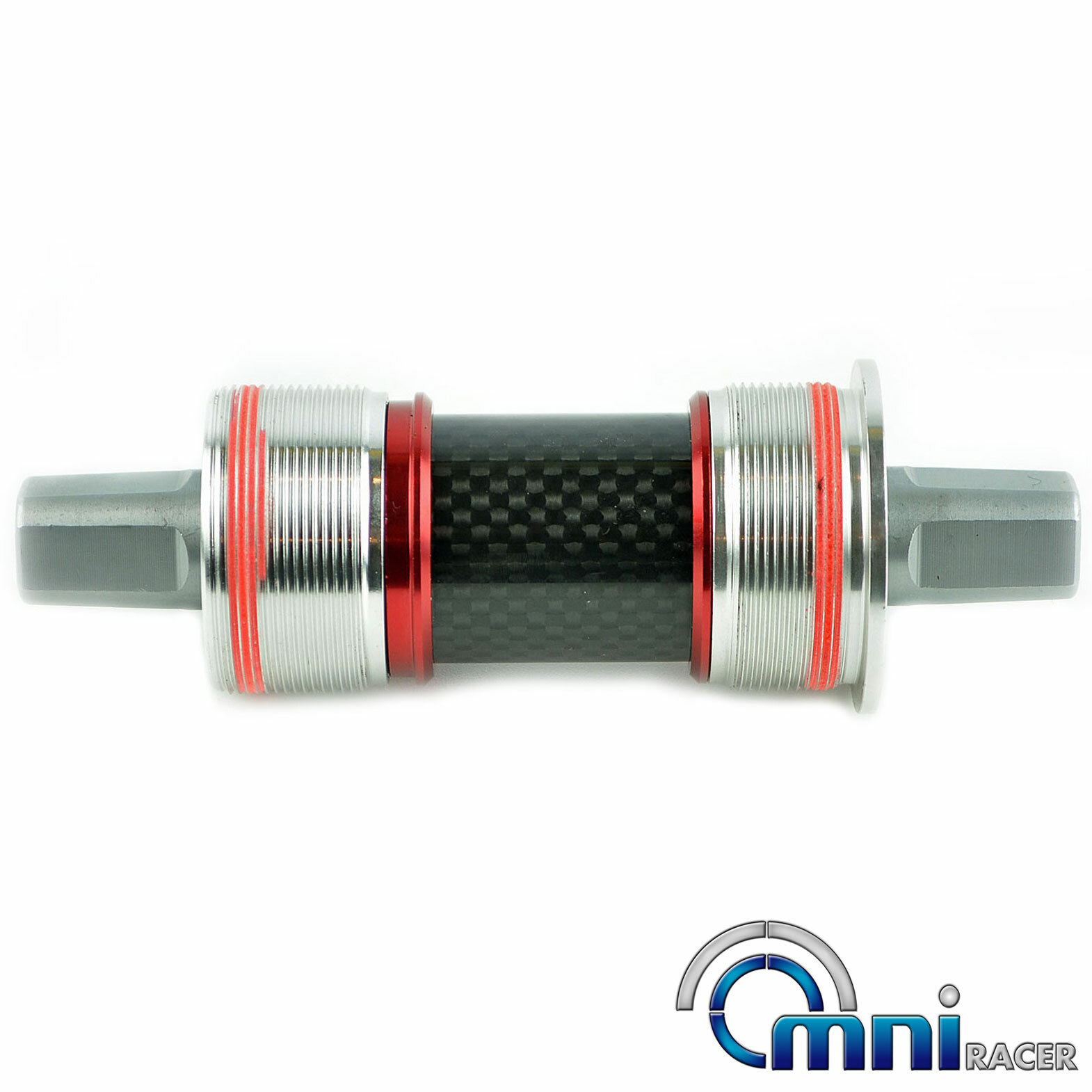 OMNI Racer Cromoly Steel JIS Square Taper Bottom Bracket: 103-127mm Lengths
