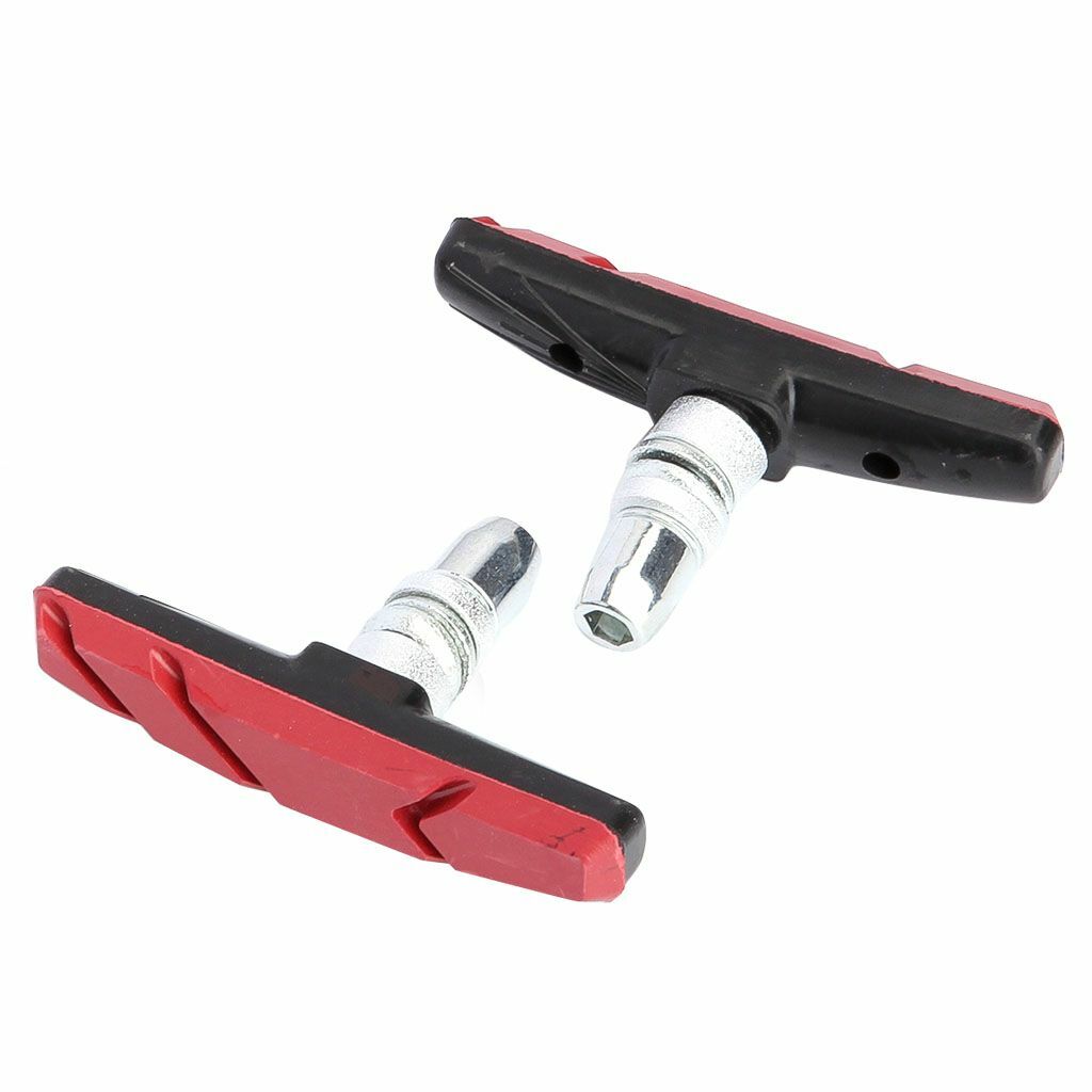 70mm V-Brake Pads Shoes 1/2 Pairs for Mountain Road Bicycle, 3 Colors