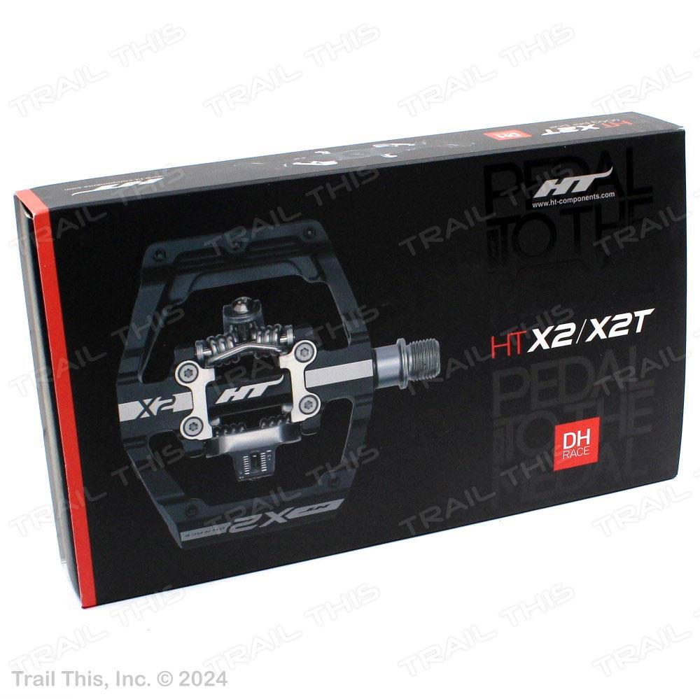 HT Components X2 Oil Slick Clipless Down Hill Race Bike Platform CrMo Pedals