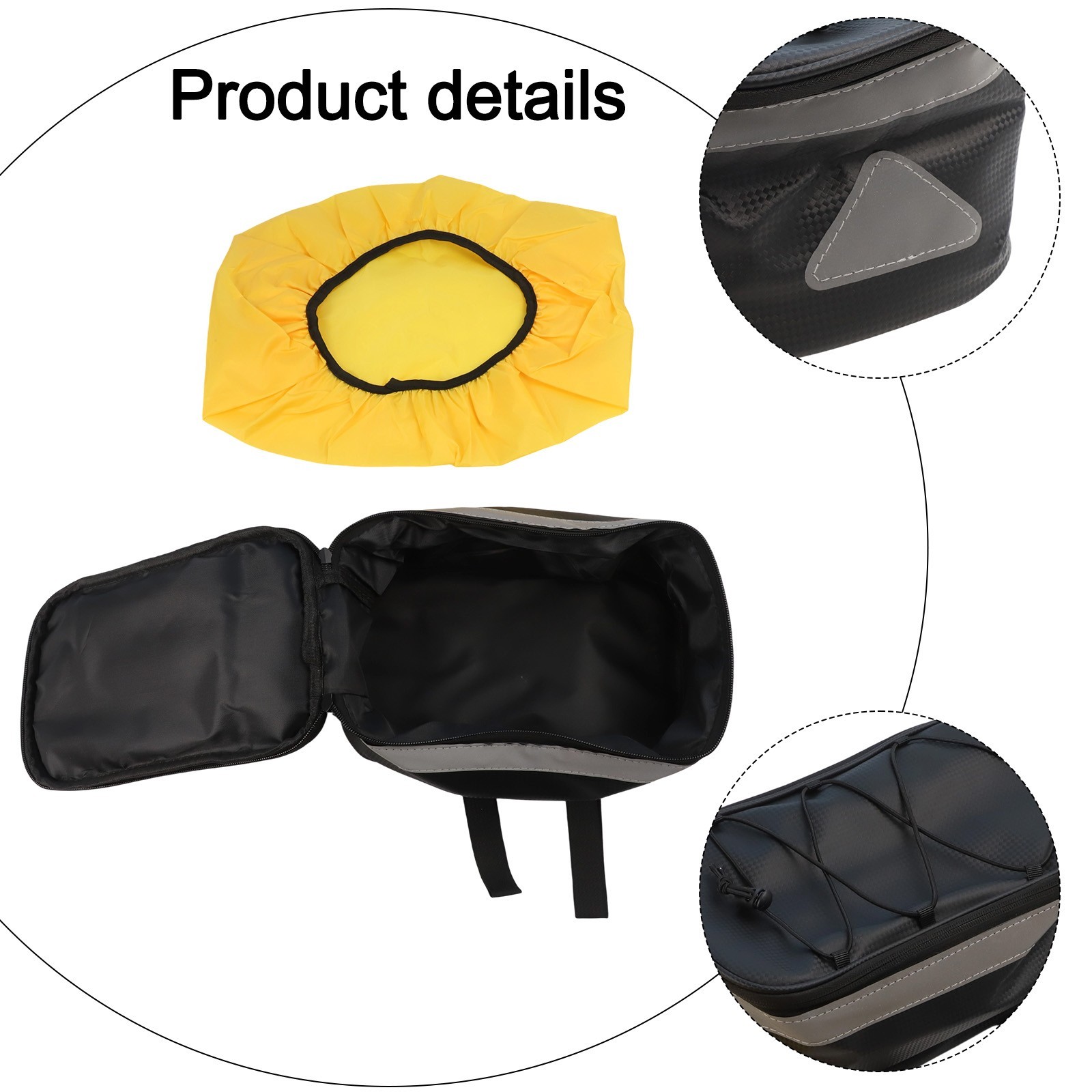 Rear Rack Compatible Trunk Bag for Electric Bike Mountain Bike Road Bike Nylon