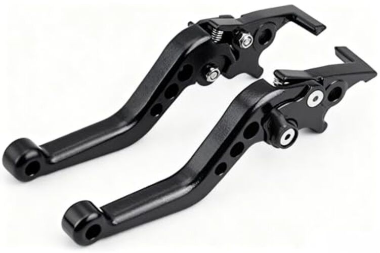 1 Pair CNC Aluminum Alloy Motorcycle Scooter Modification Double Disc Black