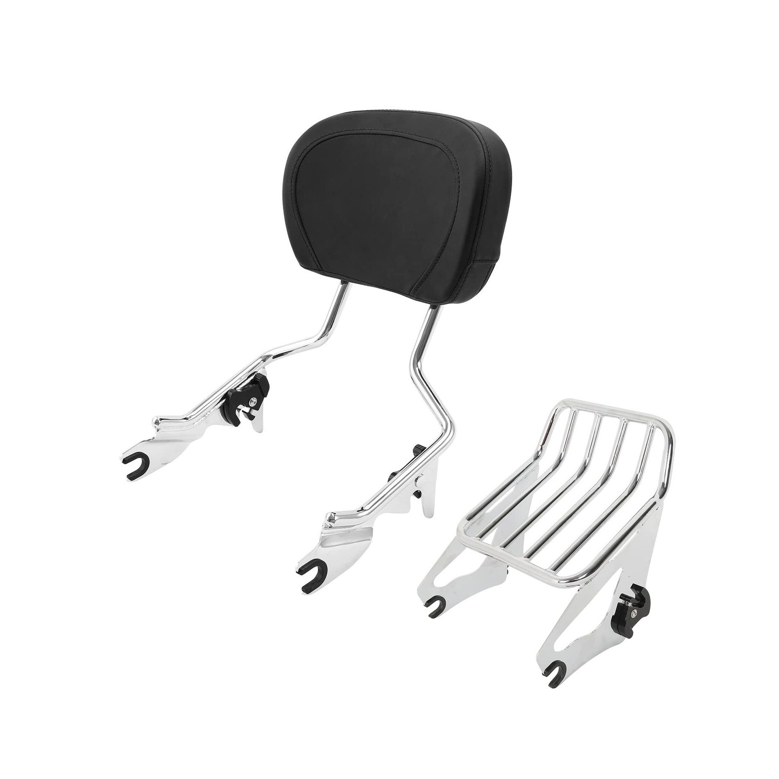 Detachable Sissy Bar Passenger Backrest Upright Passenger Backrest Pad & Lugg…
