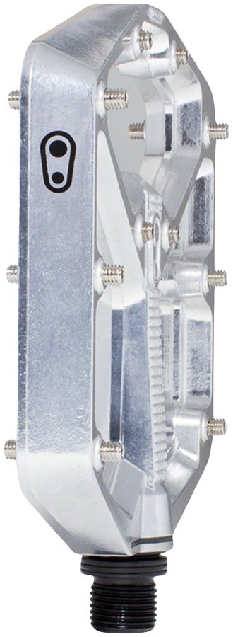 Crank Brothers Stamp 7 Large Platform Pedals, High Polish Silver