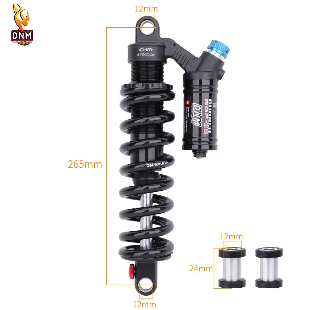 Mountain Bike Spring Shock Absorber Downhill DH Rear Shock 190-240mm 550lbs