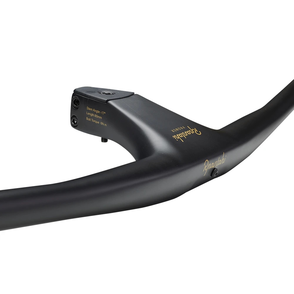 Utralight Full Carbon Fiber MTB Bicycle Integrated Handlebar -17 Degree 740mm