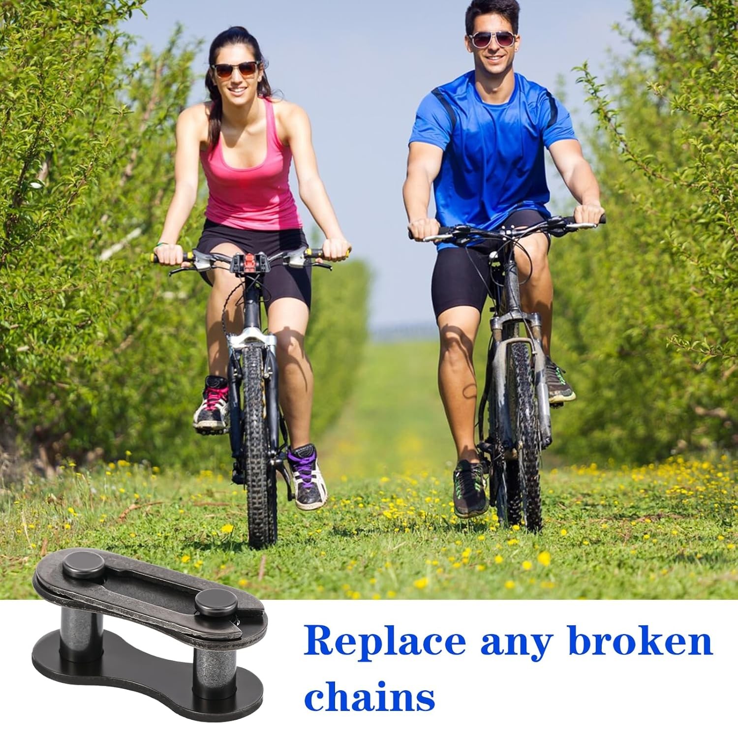 10 PCS Bike Chain Master Links Single Speed Steel Bicycle Repair Connectors