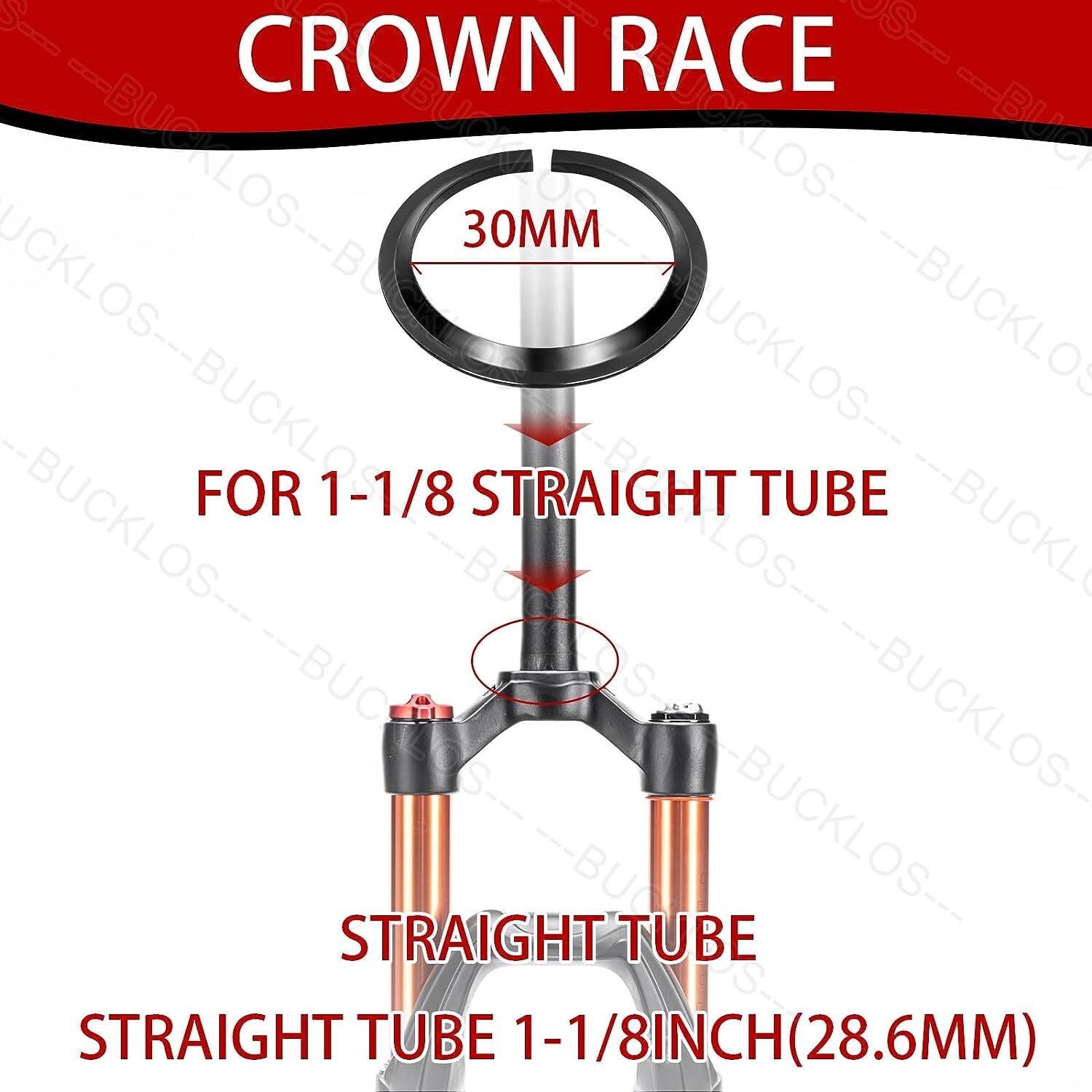 34mm 1-1/8″ Threadless MTB Road Bike Bicycle Sealed External Bearing Headset Set