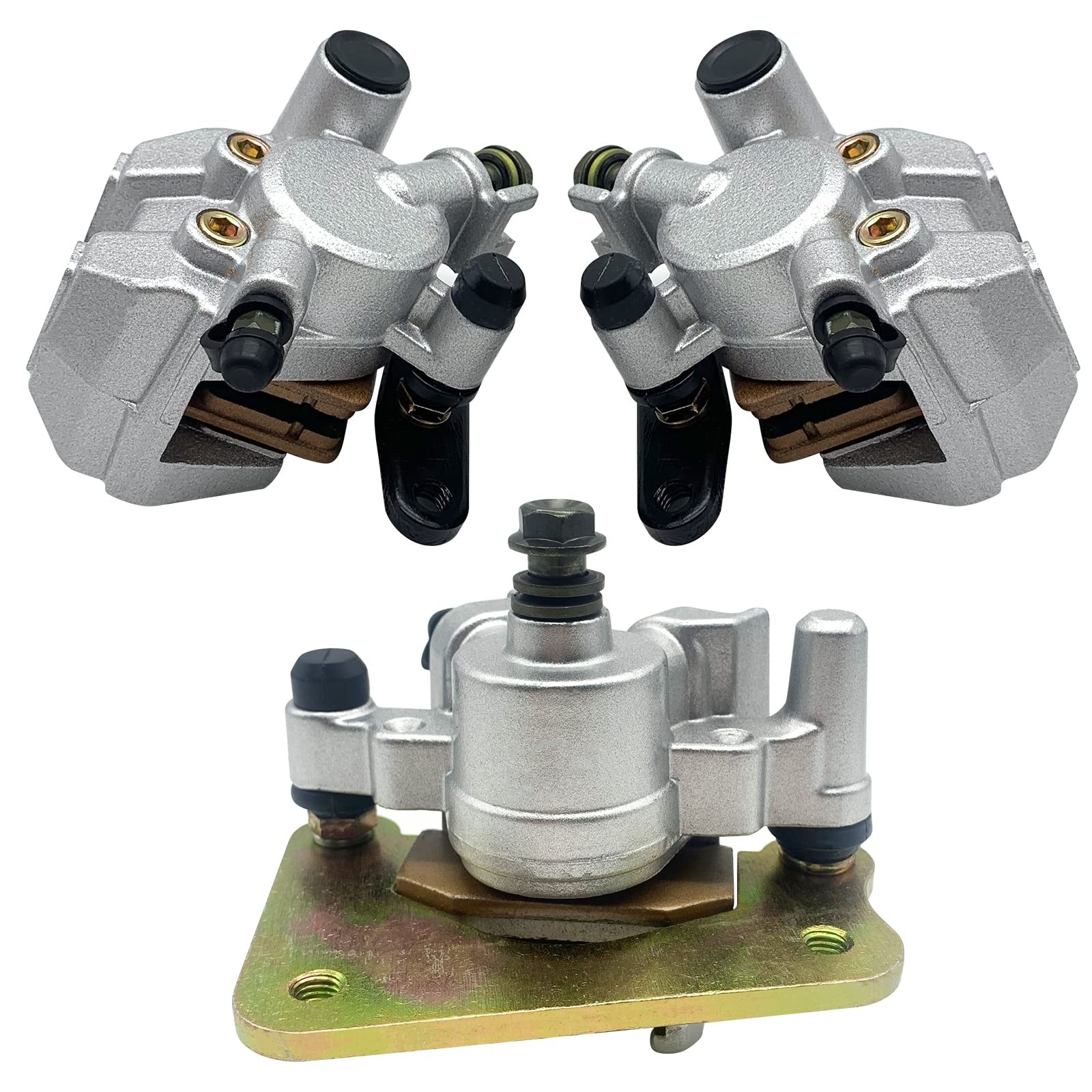 Front Left Right & Rear all Brake Calipers for Yamaha Kodiak 400 2000-2002 Ko…