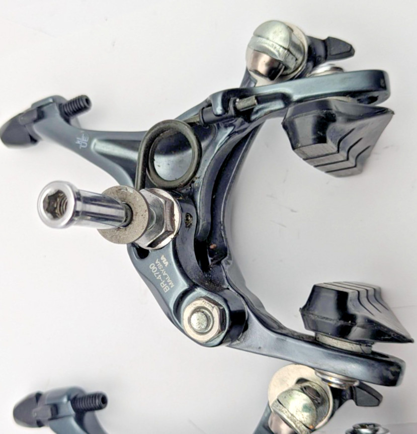 SHIMANO TIAGRA BRAKE SET Front & Rear Calipers Rim Brakes GRAY BR-4700 RECESSED
