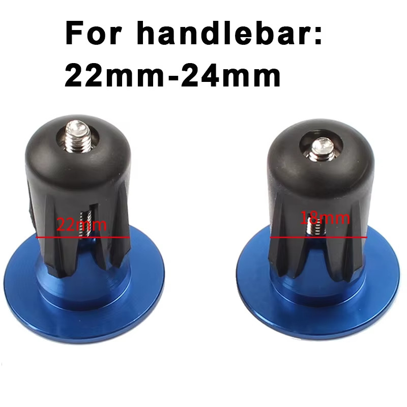 1 Pair Mountain Road Bike Handle bar End Plugs Aluminum Alloy and Cap BMX MTB