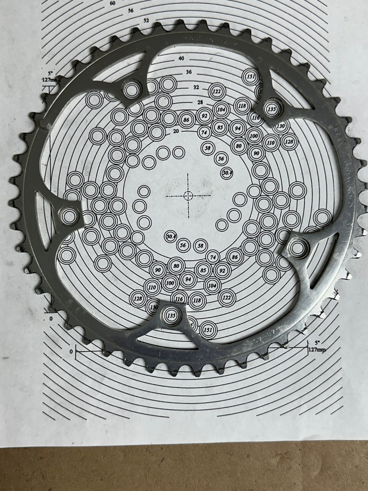 Vintage Campagnolo Chainring 48T, 135mm BCD