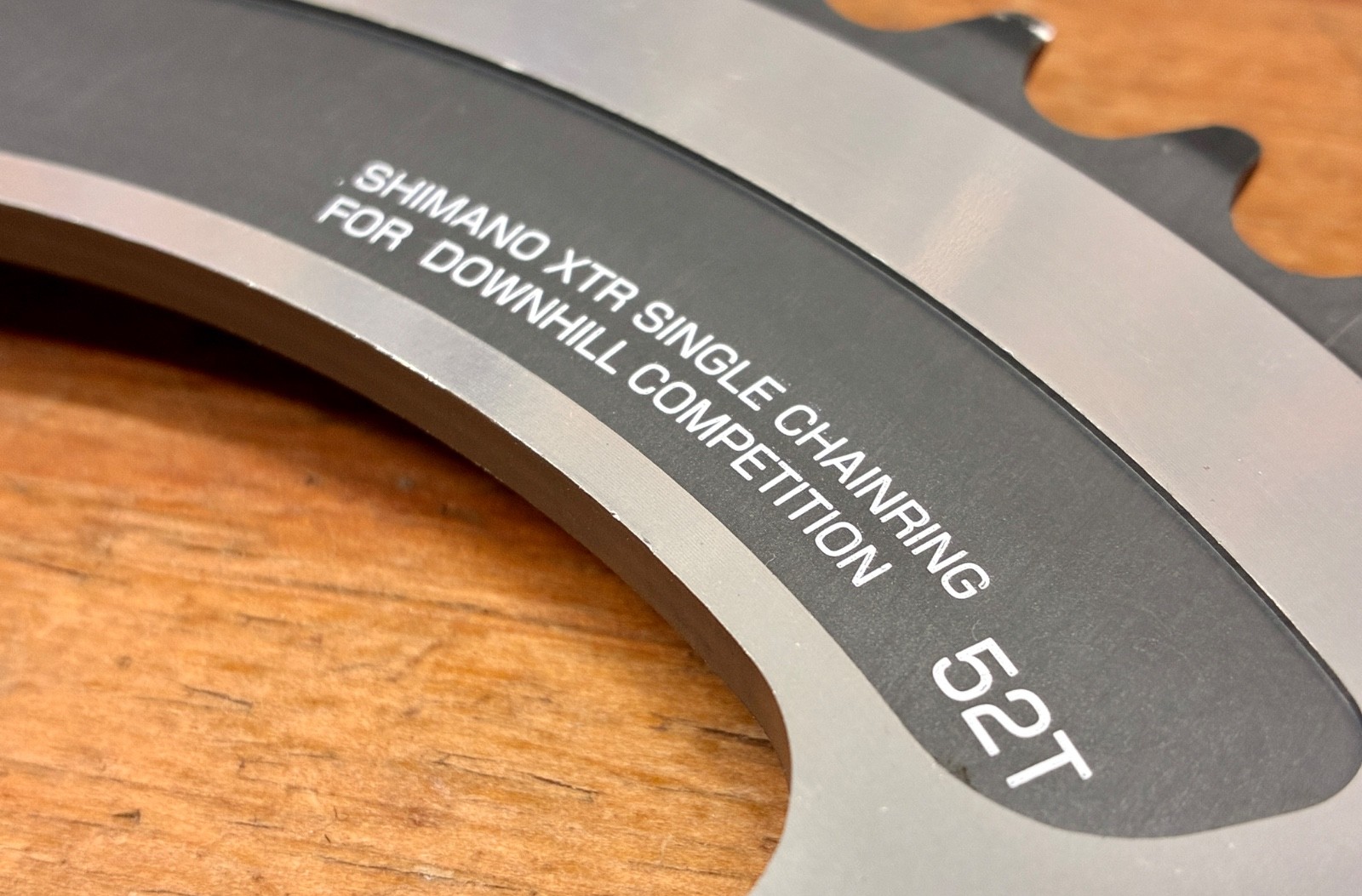 NOS Shimano XTR 52 Tooth Downhill Competition Chainring – 112 BCD 4-Arm – Japan