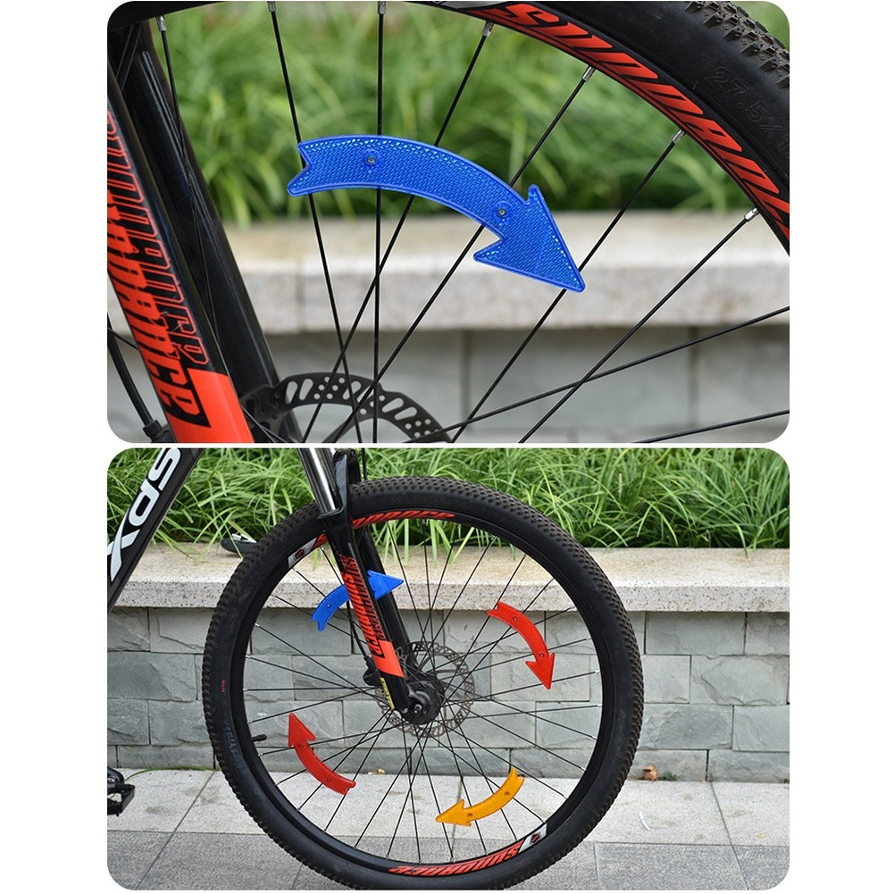 36pcs Bike Spoke Reflector ABS Plastic 15.5/2.5cm Diamond Lattice Night Safety