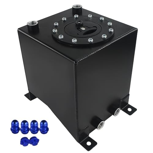 2.5 Gallon Fuel Cell 10L Universal Gas Tank with Level 2.5 gallon Black